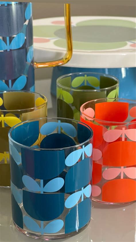 orla kiely drinking glasses.